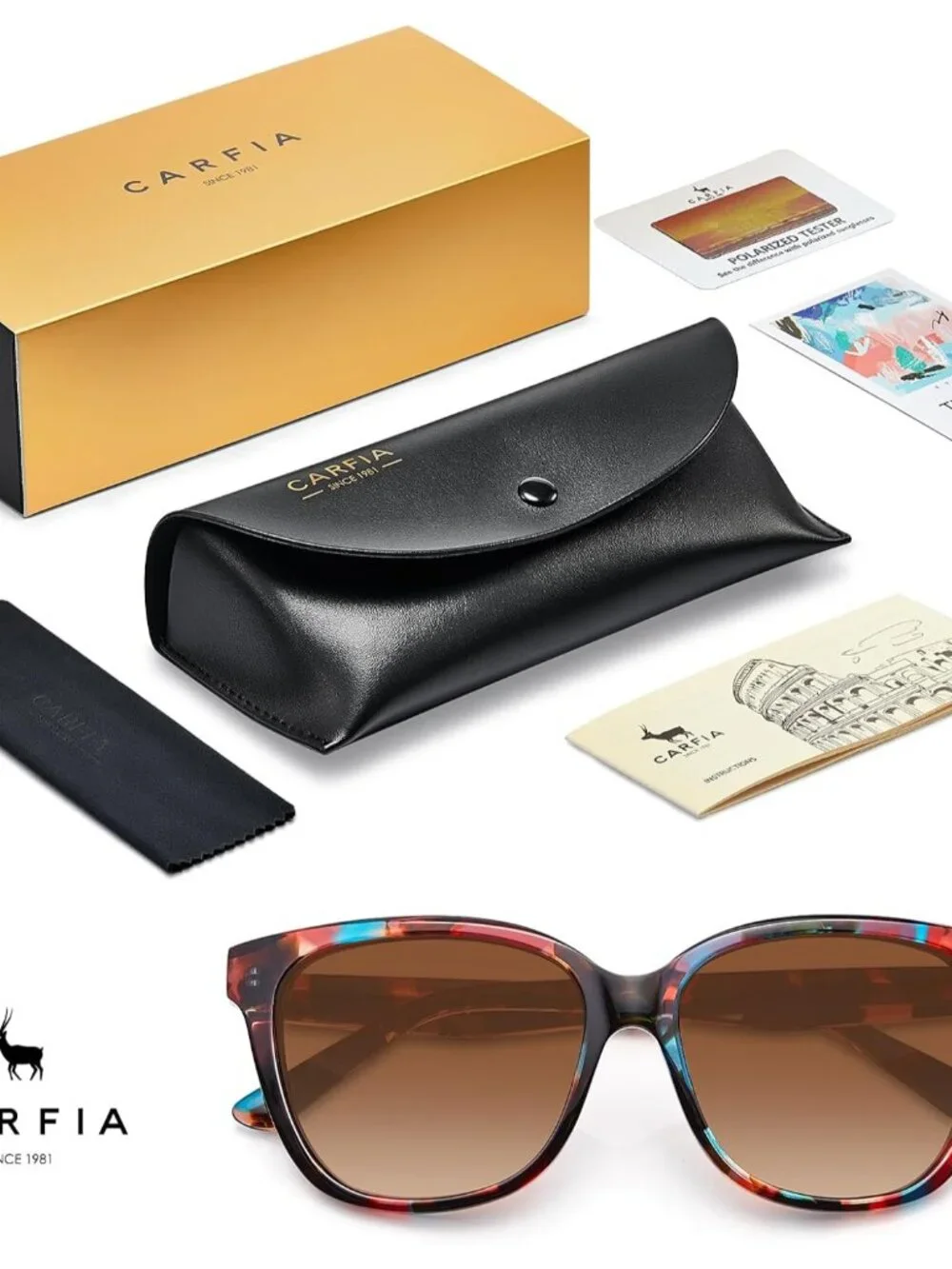 Stylish Women's Square UV Protected Polarized Sunglasses – Lightweight Comfort